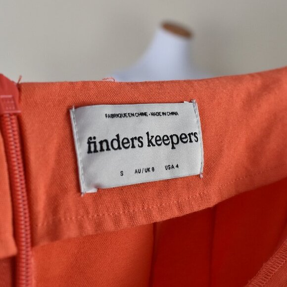 Finders Keepers Chiquita Ruffle Orange Mini Dress - 4 - Picture 11 of 11